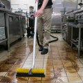 How to clean a greasy commercial kitchen floor?