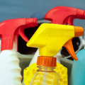 What are the 3 potential health risks of using cleaning products poisoning?